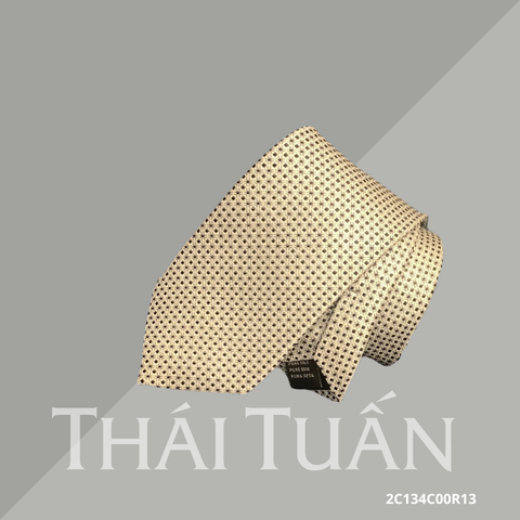 Cravat Dệt Hoa Văn Chấm Bi Màu Gold 2C134C00R13