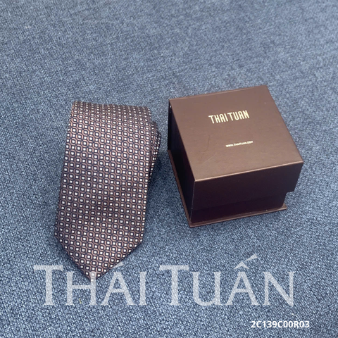 Cravat Dệt Hoa Văn 3D Màu Nâu 2C135C00R06