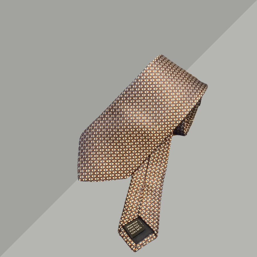 Cravat Dệt Hoa Văn 3D Màu Nâu Đồng 2C139C00R03