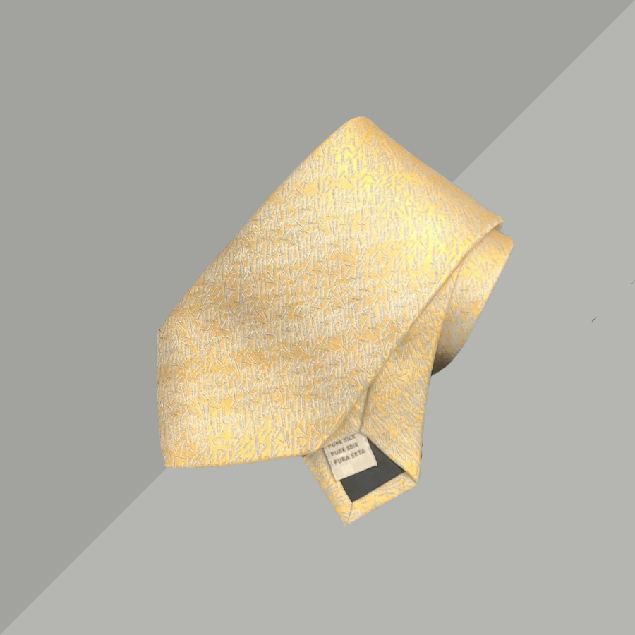 Cravat Dệt Hoa Văn 3D Màu Vàng Gold 2C143C00R04