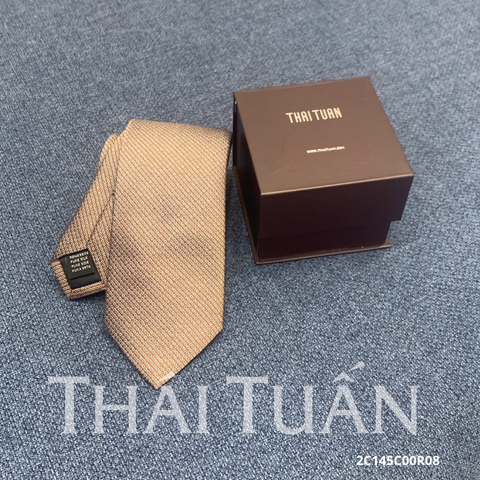 Cravat Dệt Hoa Văn Bi Nhuyễn Màu Vàng Gold 2C145C00R08