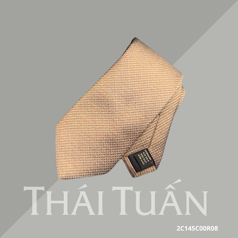 Cravat Dệt Hoa Văn Bi Nhuyễn Màu Vàng Gold 2C145C00R08