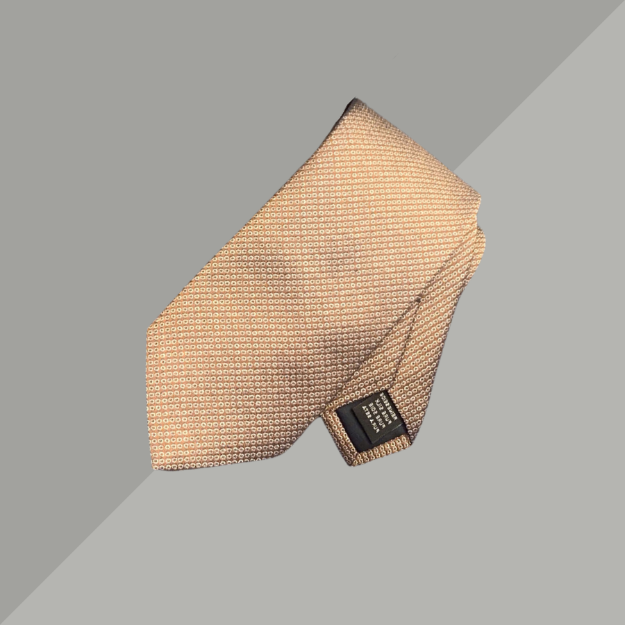 Cravat Dệt Hoa Văn Bi Nhuyễn Màu Vàng Gold 2C145C00R08