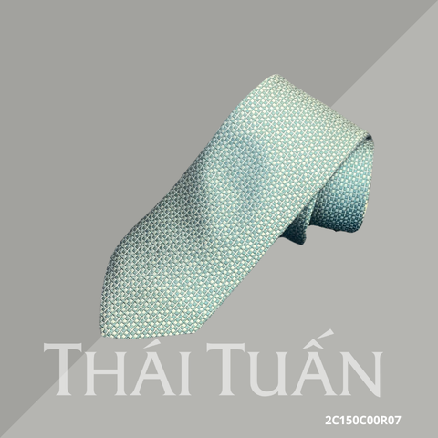 Cravat Dệt Hoa Văn 3D Màu Xanh Ngọc 2C150C00R07
