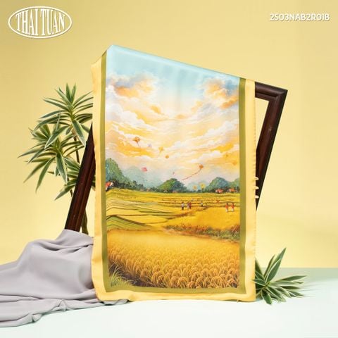 Khăn Choàng Chữ Nhật In 2 Lớp Cao Cấp 55x180cm 2S03NAB2R01
