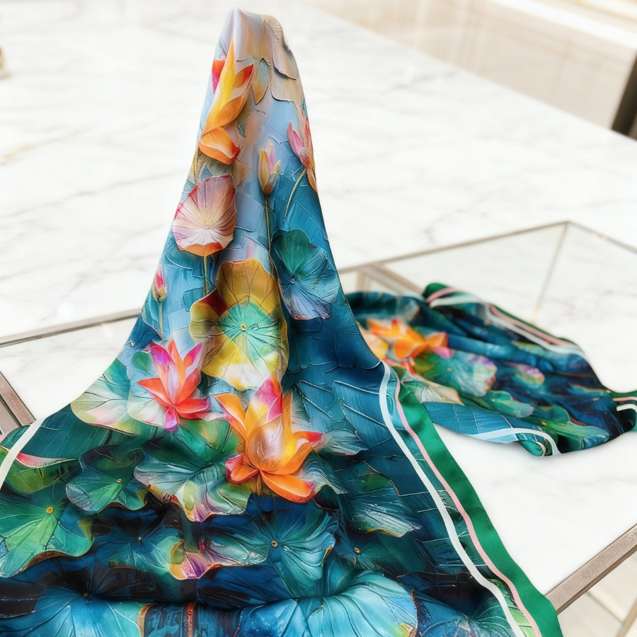 Khăn Choàng Chữ Nhật 2 Lớp 55x180cm 2S22LAB2B