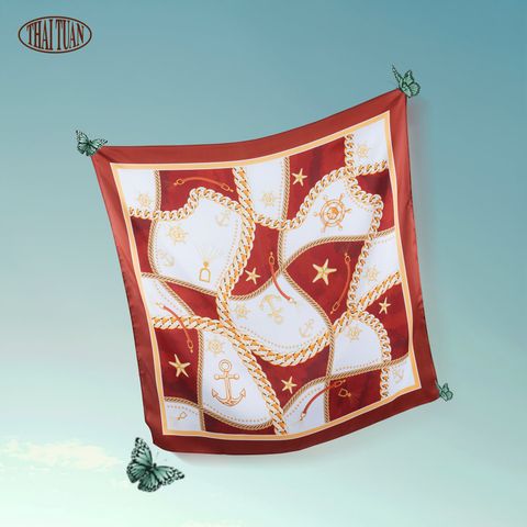Khăn Choàng Vuông Cao Cấp 1 Lớp 75x75cm 2S30JA75R01B