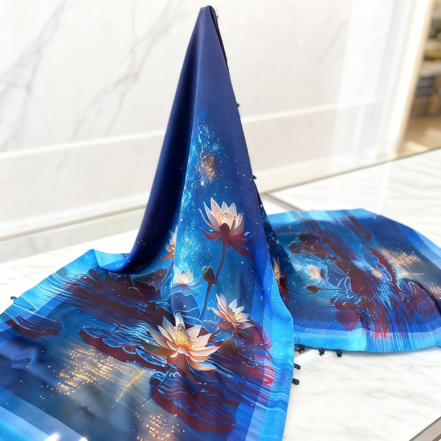 Khăn Choàng Chữ Nhật 2 Lớp 55x180cm 2S31LAB2B