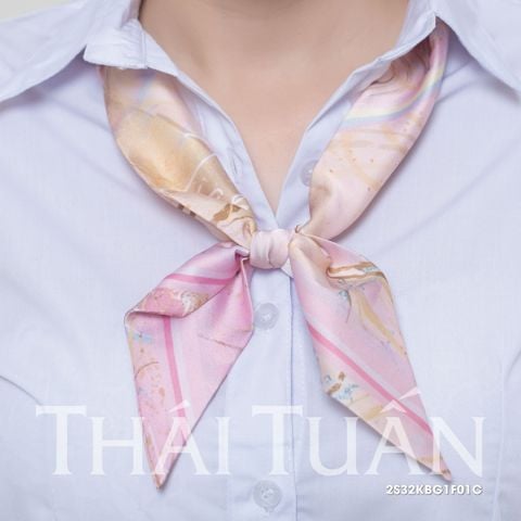 Khăn Choàng Nơ Chữ Nhật Cao Cấp 1 Lớp 12x88cm 2S32KBG1