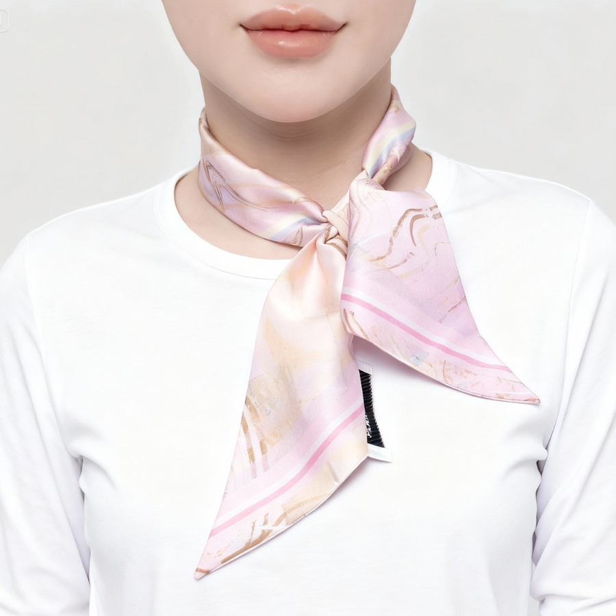 Khăn Choàng Nơ Chữ Nhật Cao Cấp 1 Lớp 12x88cm 2S32KBG1