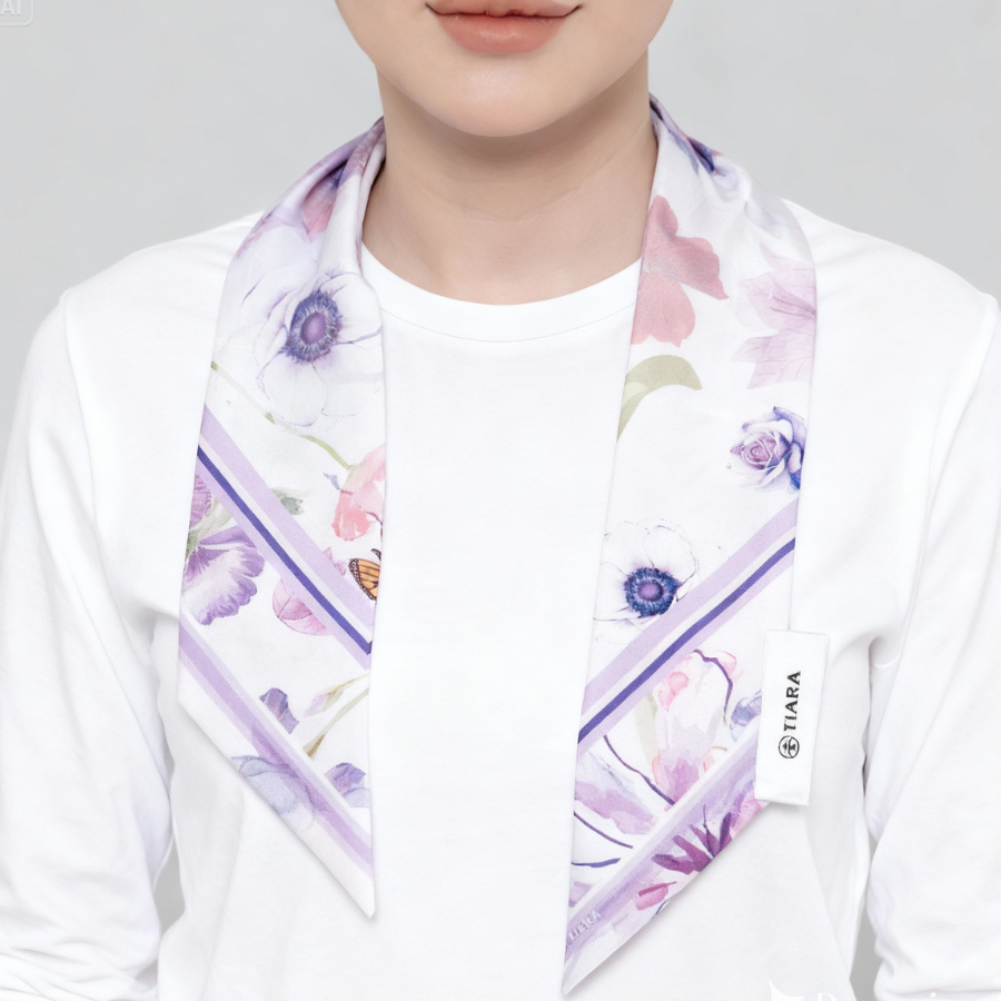 Khăn Choàng Nơ Chữ Nhật Cao Cấp 1 Lớp 12x88cm 2S33KBG1F01C