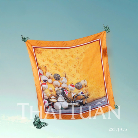 Khăn Choàng Vuông 1 Lớp 75x75cm 2S37JA75