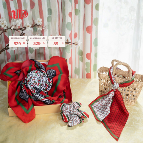 Combo Khăn Choàng Cao Cấp Thái Tuấn 2S37NA75