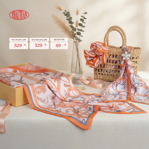 Combo Khăn Choàng Cao Cấp Thái Tuấn 2S39NA75