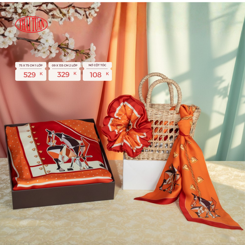 Combo Khăn Choàng Cao Cấp Thái Tuấn 2S41NA75
