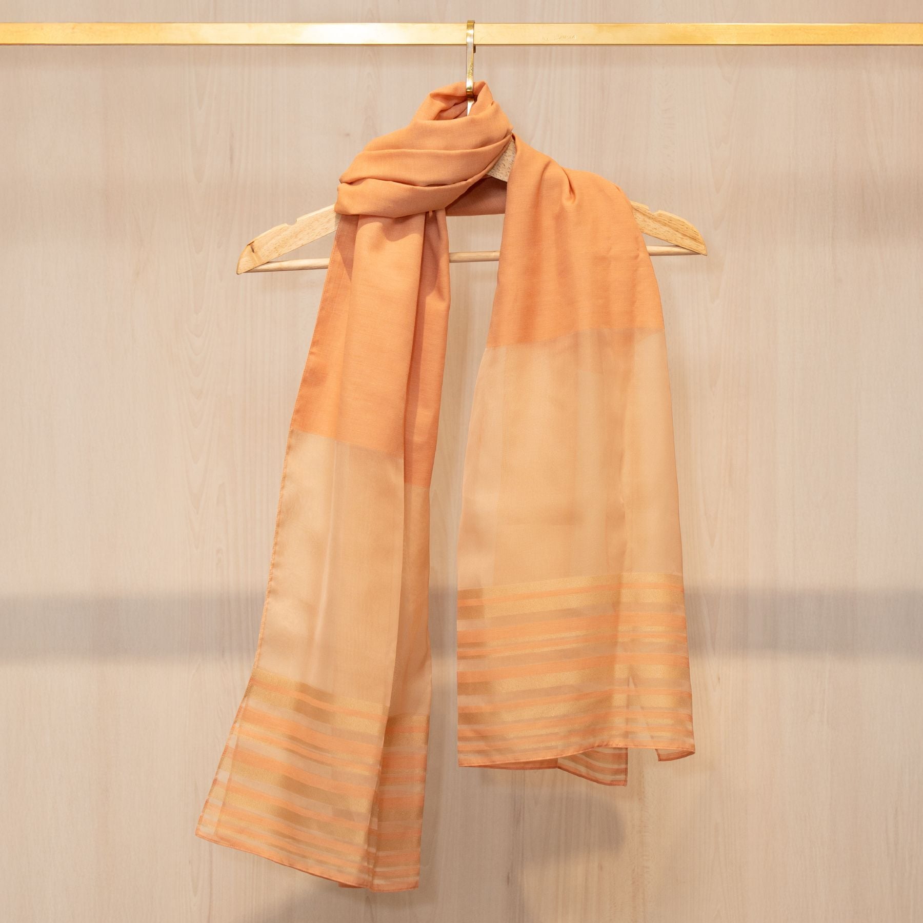 2S42KAC3R03B Khăn Choàng Chữ Nhật Cao Cấp 1 Lớp 75x180 cm