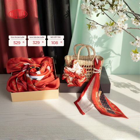 Combo Khăn Choàng Cao Cấp Thái Tuấn 2S43NA75