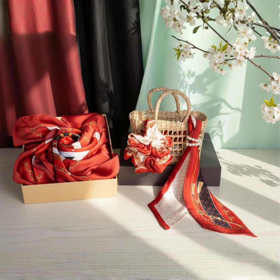 Combo Khăn Choàng Cao Cấp Thái Tuấn 2S43NA75