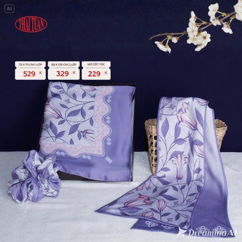 Combo Khăn Choàng Cao Cấp Thái Tuấn 2S45NA75