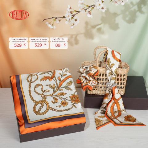 Combo Khăn Choàng Cao Cấp Thái Tuấn 2S47NA75