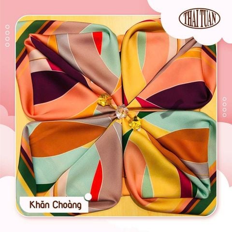 Khăn Choàng Vuông 1 Lớp Cao Cấp 75x75cm 2S48EA75R01