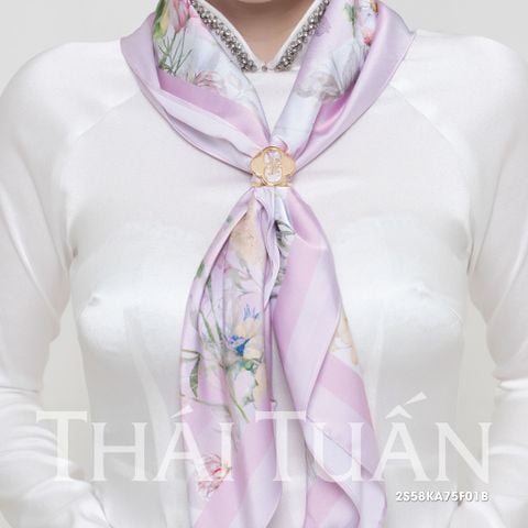 Khăn Choàng Vuông Cao Cấp 1 Lớp 75x75cm 2S58KA75F01B