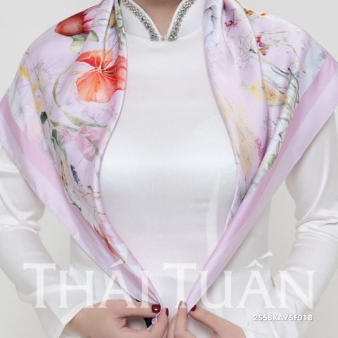 Khăn Choàng Vuông Cao Cấp 1 Lớp 75x75cm 2S58KA75F01B