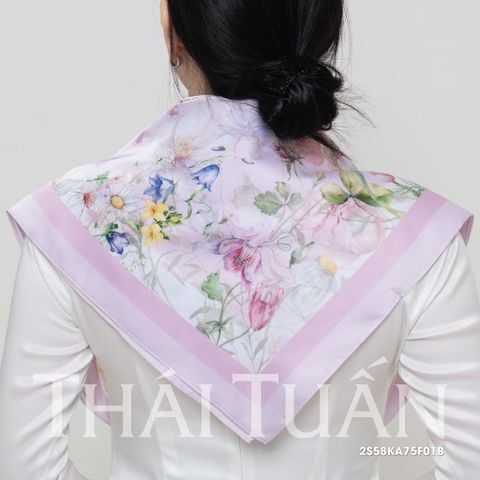 Khăn Choàng Vuông Cao Cấp 1 Lớp 75x75cm 2S58KA75F01B