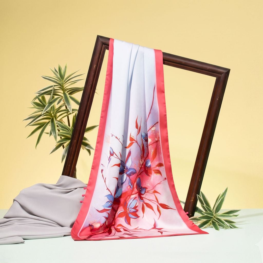 Khăn Choàng Chữ Nhật In 2 Lớp Cao Cấp 55x180cm 2S87NAB2R01