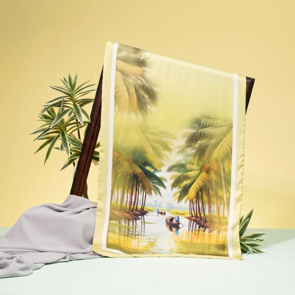 Khăn Choàng Chữ Nhật In 2 Lớp Cao Cấp 55x180cm 2S98NAB2R01