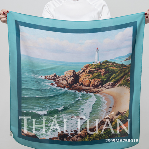 Khăn Khăn Choàng Vuông Cao Cấp 1 Lớp 75x75cm 2S99MA75