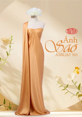 ASBL267-303 Vải Lụa Ánh Sao Trơn Xanh Khổ 1m5 x 1m2