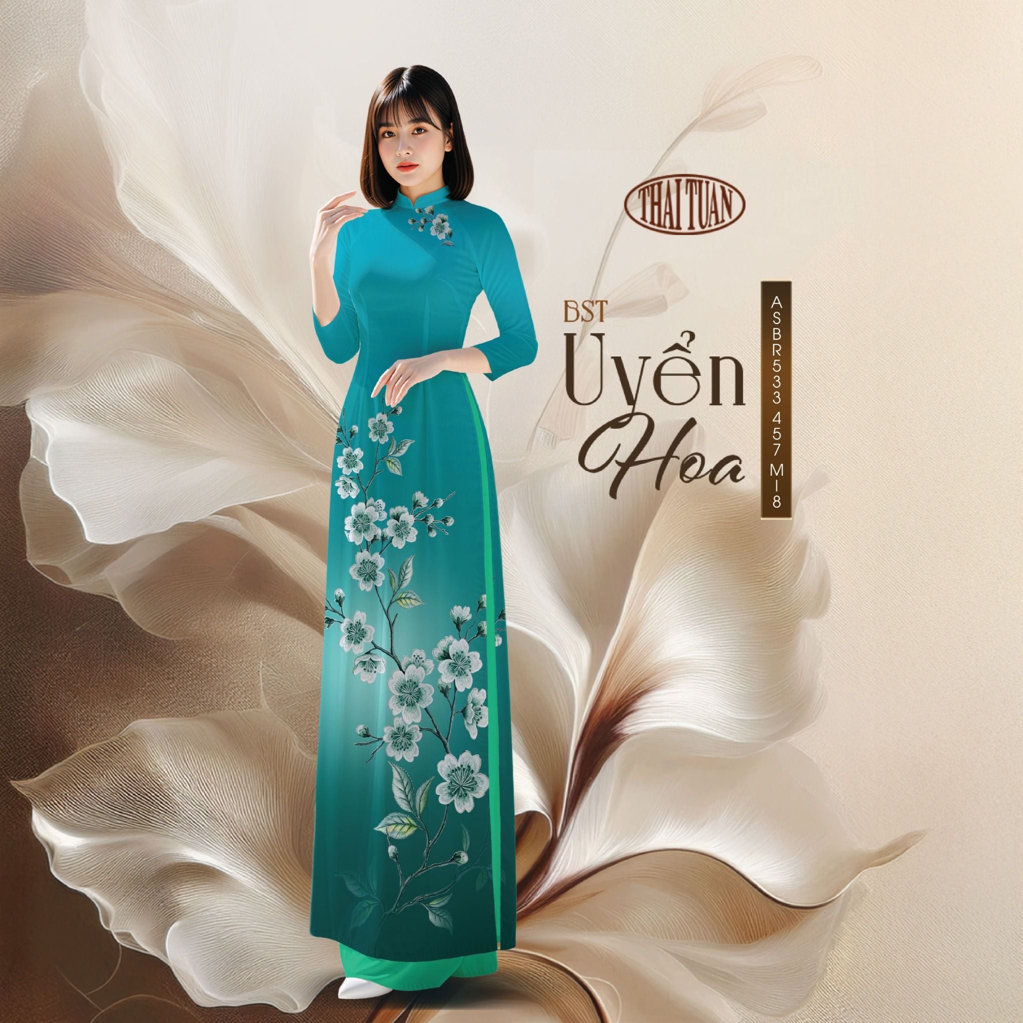 Vải Áo Dài Sắc Phương Nam Kháng Khuẩn 1m50 x 2m1 ASBR533457MI8