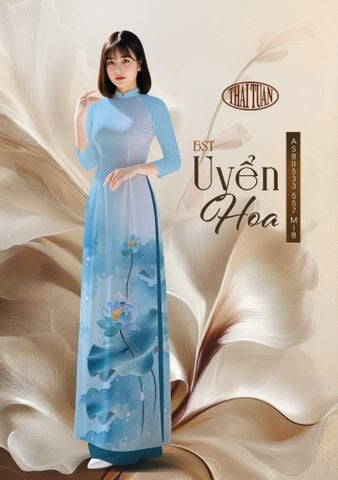 Vải Áo Dài Sắc Phương Nam Hoa Sen Kháng Khuẩn 1m50 x 2m1 ASBR533557MIB