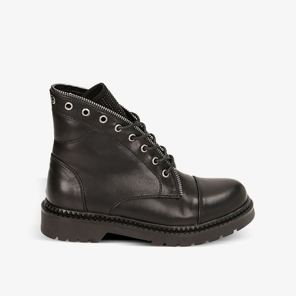 Giày Boots Primadonna Collection Black Amphibian With Rhinestones