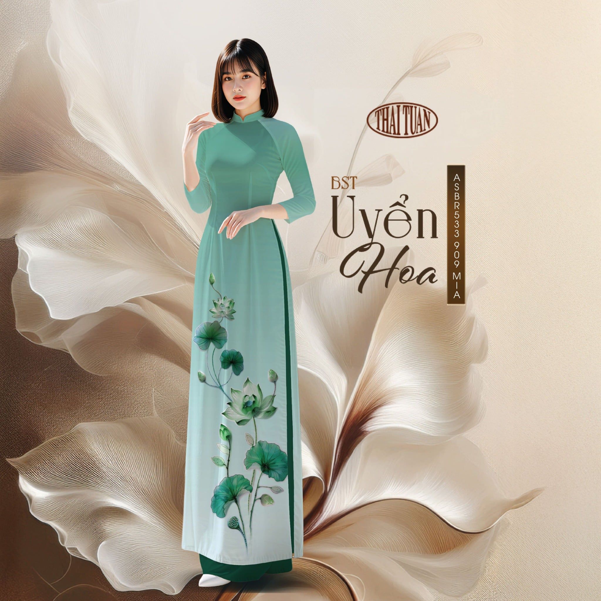 Vải Áo Dài Sắc Phương Nam Kháng Khuẩn 1m50 x 2m1 ASBR533909MIA