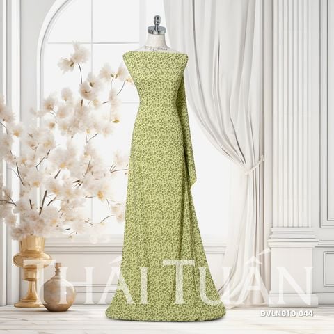 Vải Gấm Hồng Mai Màu Lá Khổ 1m15 x 2m5 DVLN010044