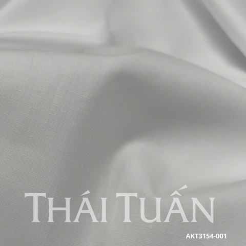 Vải Áo Sơ Mi Trơn Màu Trắng Tinh 1m5x1m5 AKT3154001