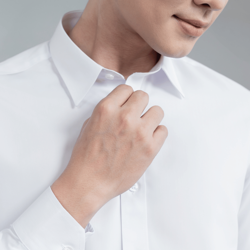 1C7885AKTS501A Áo sơ mi trắng tay dài Có túi Thái Tuấn Regular Fit