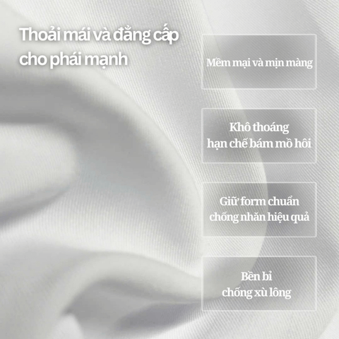 1C7885AKTS501A Áo sơ mi trắng tay dài Có túi Thái Tuấn Regular Fit