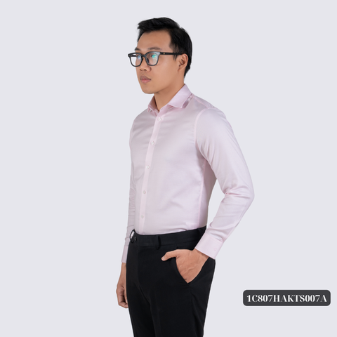 Áo sơ mi nam dài tay màu hồng nhạt GENTITI by Thái Tuấn - 1C807HAKTS007A