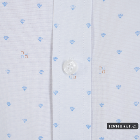Áo sơ mi nam ngắn tay có túi có họa tiết hoa văn GENTITI by Thái Tuấn - 1C814HAKT521