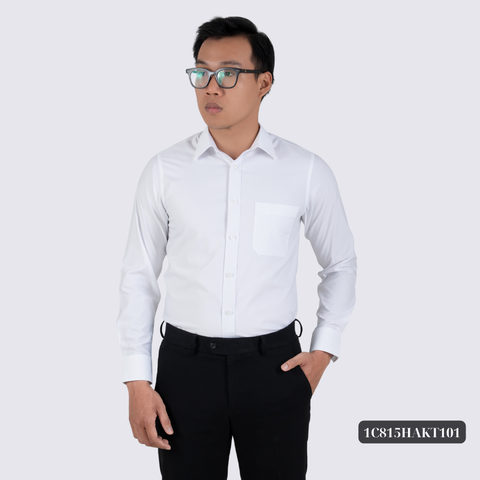 Áo sơ mi nam dài tay có túi màu trắng GENTITI by Thái Tuấn -  1C815HAKT101