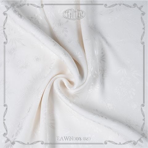 EAWN008-020 Vải Gấm Cát Phúc Màu Trắng 1m15 x 2m5