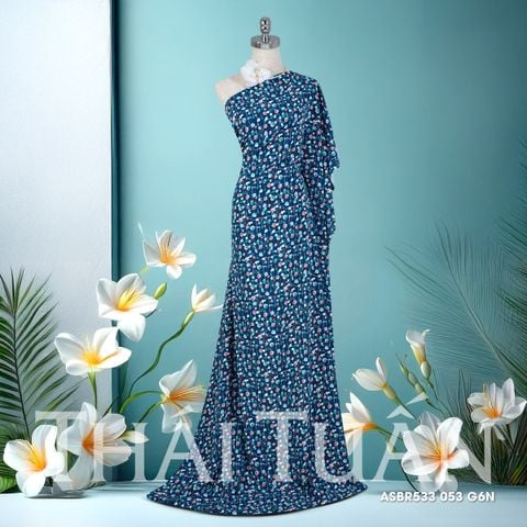 ASBR533053G6N Vải In Bông Đều Cao Cấp Họa Tiết 1m5 x 2m