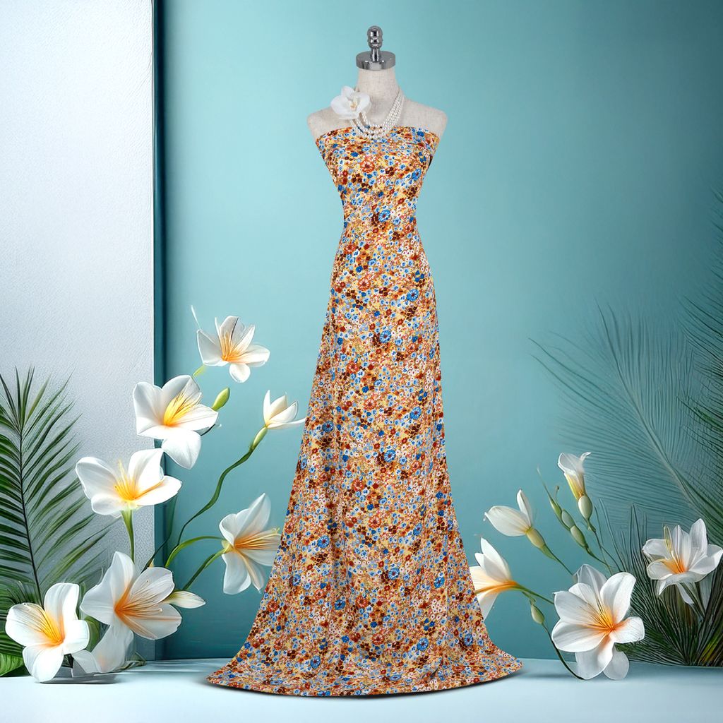 Vải In Hoa Văn Kháng Khuẩn 1m5x2m1 ASBR533302DG6