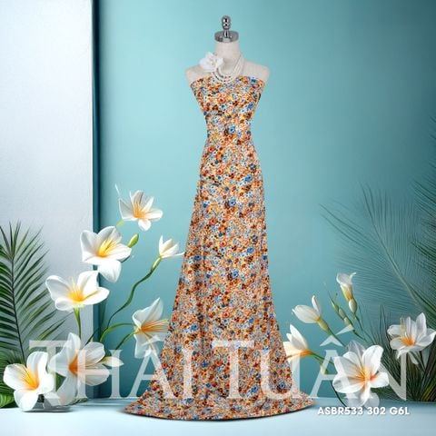 Vải In Bông Đều Cao Cấp Họa Tiết 1m5 x 2m ASBR533302G6L