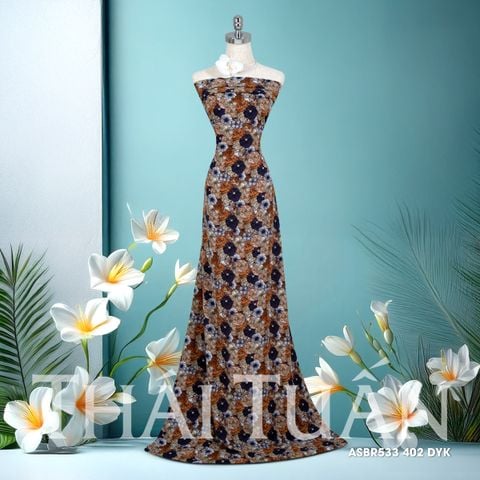 ASBR533402DYK Vải In Bông Đều Cao Cấp Họa Tiết 1m5 x 2m