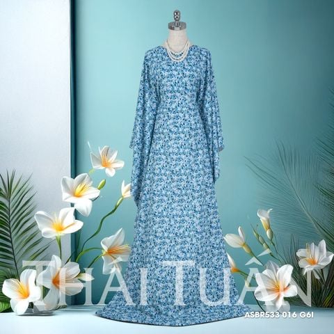 ASBR533016G6I Vải In Bông Đều Cao Cấp Họa Tiết 1m5 x 2m