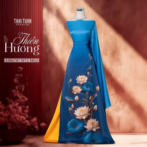 Vải Cao Cấp Thiên Hương Kháng Khuẩn Đính Đá ASB6787W71MG2